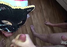 Teen Blowbang Swallows Cumloads