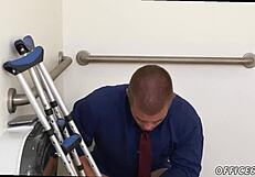 Gay Sex in HR Meeting: Wood Straight Video