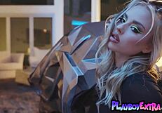 petite naked blondie anna claire clouds posing in sexy boots