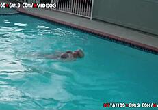 Blackwidow Xxx Pool Time With Big Tits Blonde Tattoo