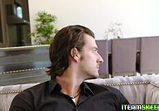 Laney Grey lets stud aggressively plow her tiny teen snatch