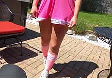 i spent time with my teen cheerleader stepdaughter at home