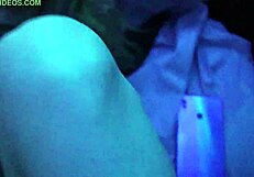 Skinny Brunette Sucks Big Black Cock!