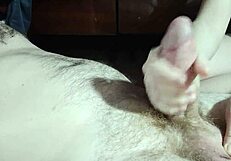 Wanking Dick, Not Letting Him Cum Until Sitting on Top with Cunt