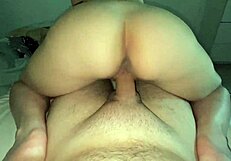 Fucking cute neighbor's asshole while husband works, creampie tease?