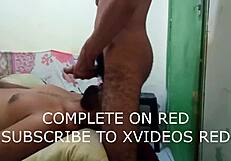 Brazilian couple swaps intense blowjobs in homemade clip