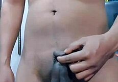 Sissy slave in lingerie gets anal training