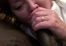 Loopy Lou says, 'I love giving sloppy blowjobs to these amateurs all day long'