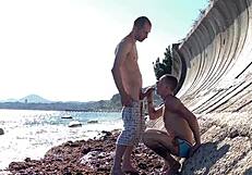 sex with strangers in a secluded sea spot, i love that extreme public thrill