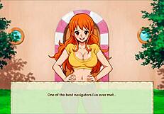 Nami Exposes Naked Body In Lusty Buccaneers Hentai Parody Ep 1