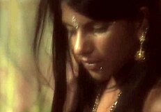 sensual and artistic indian woman posing solo