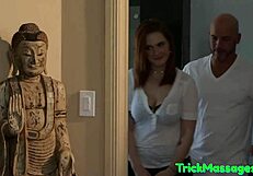 i can't stop tugging this masseur's dick on my knees!