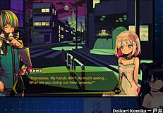 this stylish chainsaw girl is giving a blowjob during a fight! 😈