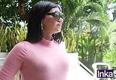 teen colombiana swallows cum with disgust on big ass