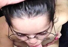 I just showered, and white moon is already sucking my cock for a facial, he says