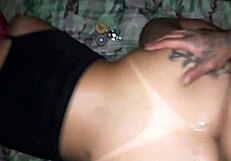 She gave her ass in forest fuck