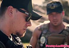 Bigtitted blond babe, want to see me ride cock on the couch?