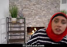 Hijab Stepmommy Learns Missionary Pleasure with Monster Cock!