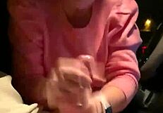 Mase619 gets sloppy car head from wife on wedding day with huge cock