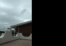 lunna vaz and i fuck intensely on the balcony during the party, with blowjob and big cock action!