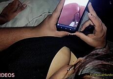 hey, watching porn tiktoks with my best friend got me horny over her huge tits. wanna join us?