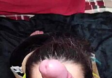 I just showered, and white moon is already sucking my cock for a facial, he says