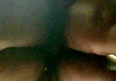 I watch this teen eagerly take my big black cock