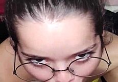 I just showered, and white moon is already sucking my cock for a facial, he says