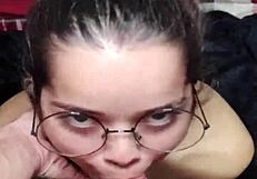 I just showered, and white moon is already sucking my cock for a facial, he says