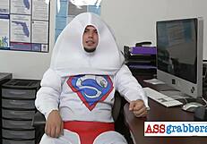 Interracial gay bangers drilling with bareback cock