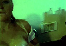 Blonde Amateur Gets Cum on Big Tits and Ass During Anal Fuck