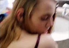 Fucking Tiny 18+ Petite Freshman In Hotel Bathroom