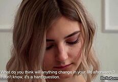 Wow! Innocent Teen Gapes Yummy Slit and Loses Virginity!