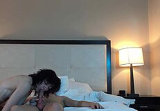 Hot Petite Woman Intensely Rides Huge Cock