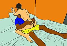 Feeling lonely and horny, the African nailcutter sought comfort in wild fetish fantasies late at night.