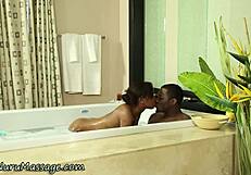 i’m obsessed with ebony masseuse giving cum-soaked handjobs