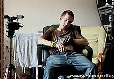 patrik gregor sucks big cock home alone