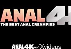Anissa Kate's big tits in overflowing anal creampie! 😍
