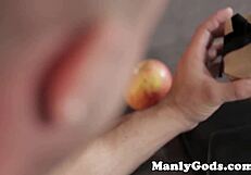 muscular gay hunks engage in close-up activities