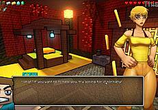 hornycraft parody hentai game ep 45 femdom cum action