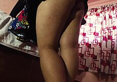 Casting a redhead milf with focus on her ass