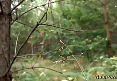 German MILF Banged Outdoors