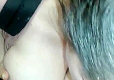 Huge Tits Girlfriend Takes Cumshot in Public Bathroom Stall