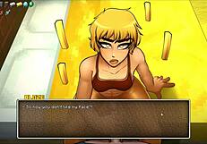 hornycraft parody hentai game ep 45 femdom cum action