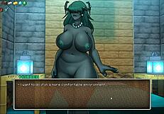 hornycraft parody hentai game ep 45 femdom cum action