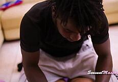 Ebony milf bent over in doggystyle group hardcore training bang