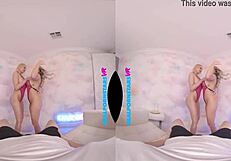 Big tit babes kayley gunner & vanessa cage tag-team your big cock with monster cock long hair pornstar tits hairless caucasian cum on tits american