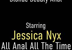 Athletic and fucked sensual jessica nyx gets a gaping anal pounding.