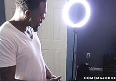 Sienna Dream, the curvy pornstar, deepthroats and blows in lingerie