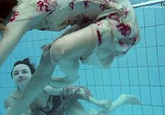 Anna Netrebko and Lada Poleshuk Underwater Lesbians